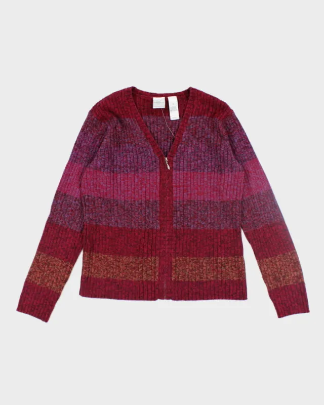 Vintage Y2K Women's Emma James Zip Up Knit Cardigan - M sold by Rokit