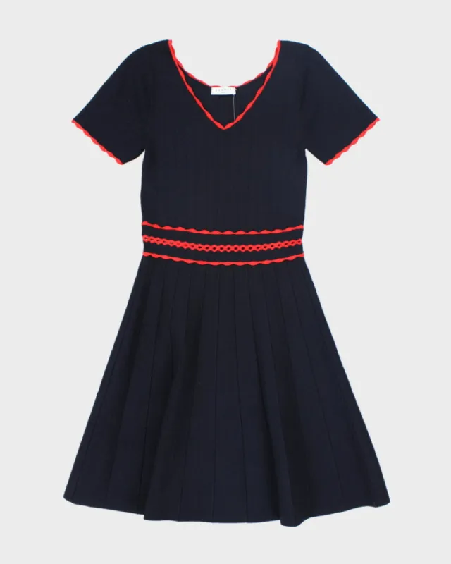 Sandro Pleated Knit Dress - S sold by Rokit