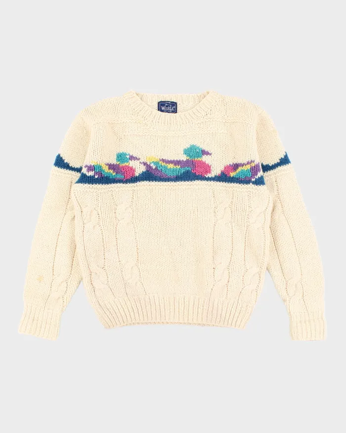 Vintage 80's Women's Woolrich Chunky Wool Knit Jumper - M sold by Rokit