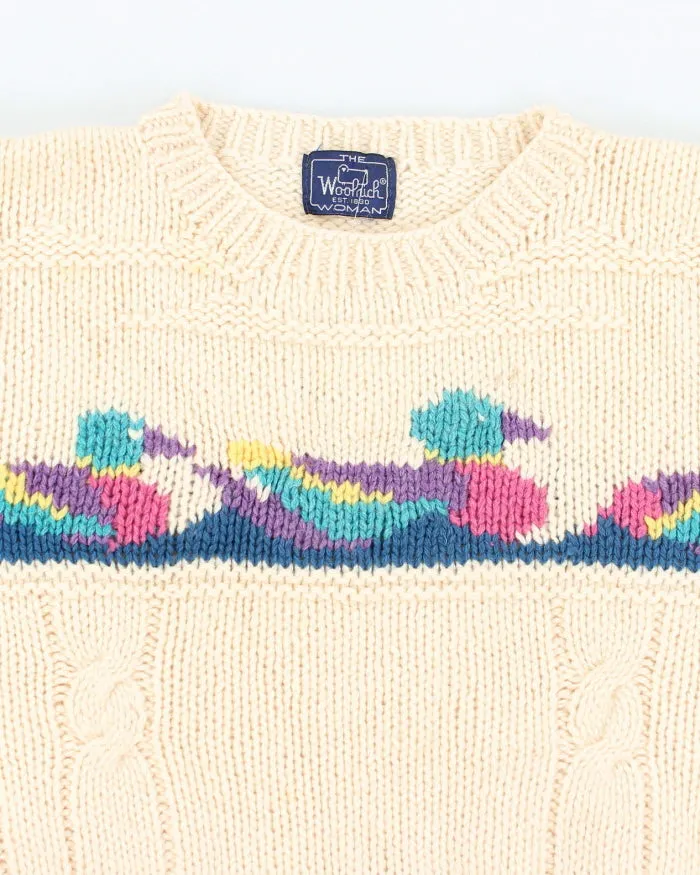 Vintage 80's Women's Woolrich Chunky Wool Knit Jumper - M sold by Rokit product image thumbnail 3