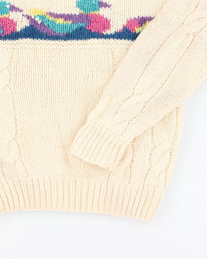 Vintage 80's Women's Woolrich Chunky Wool Knit Jumper - M sold by Rokit product image thumbnail 4