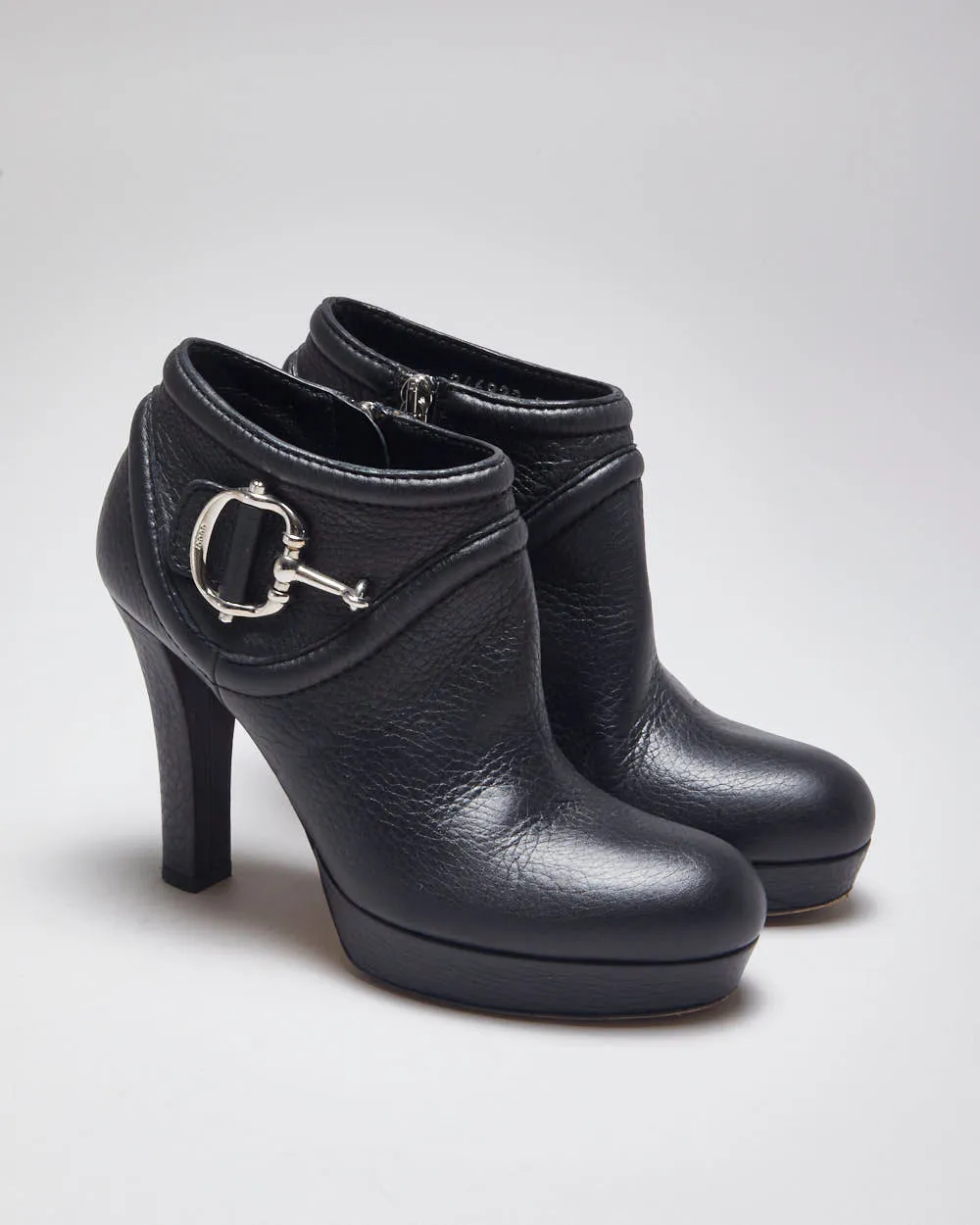 Gucci Leather Heeled Ankle Boot - UK 2 sold by Rokit