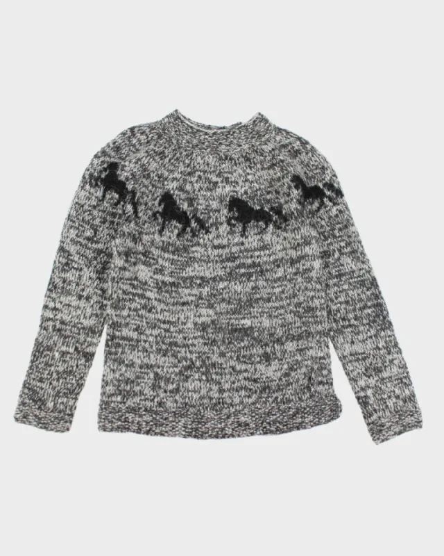 Vintage Wool Blend Horse jumper - M sold by Rokit