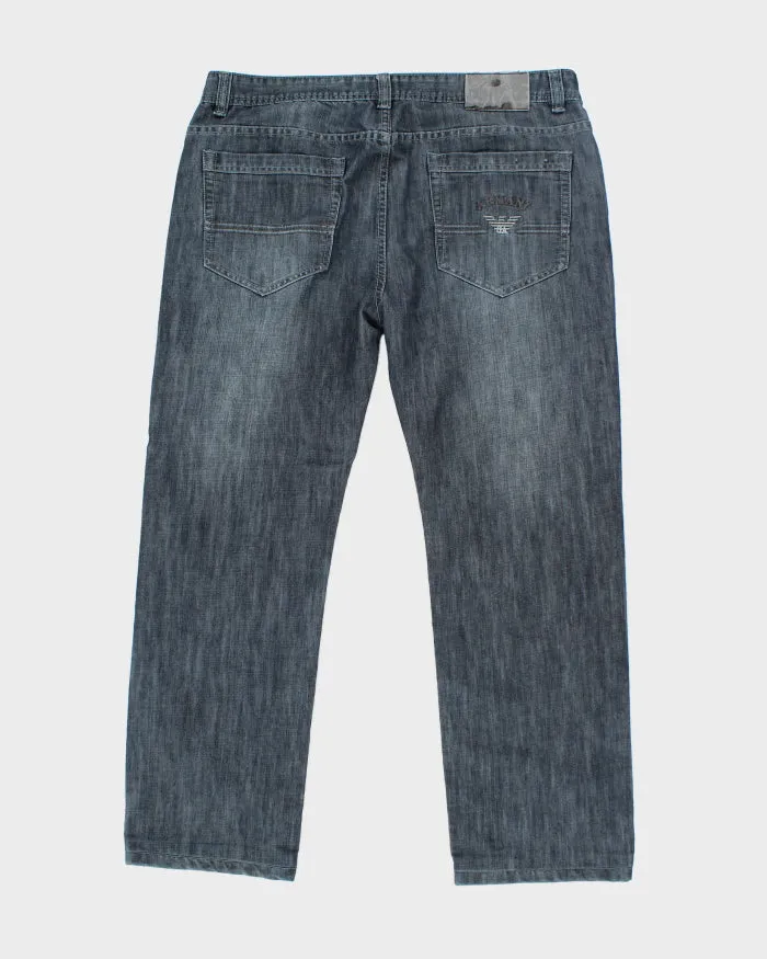 Vintage Y2K Armani Dark Wash Relaxed Fit Jeans - W36 L29 sold by Rokit product image thumbnail 2