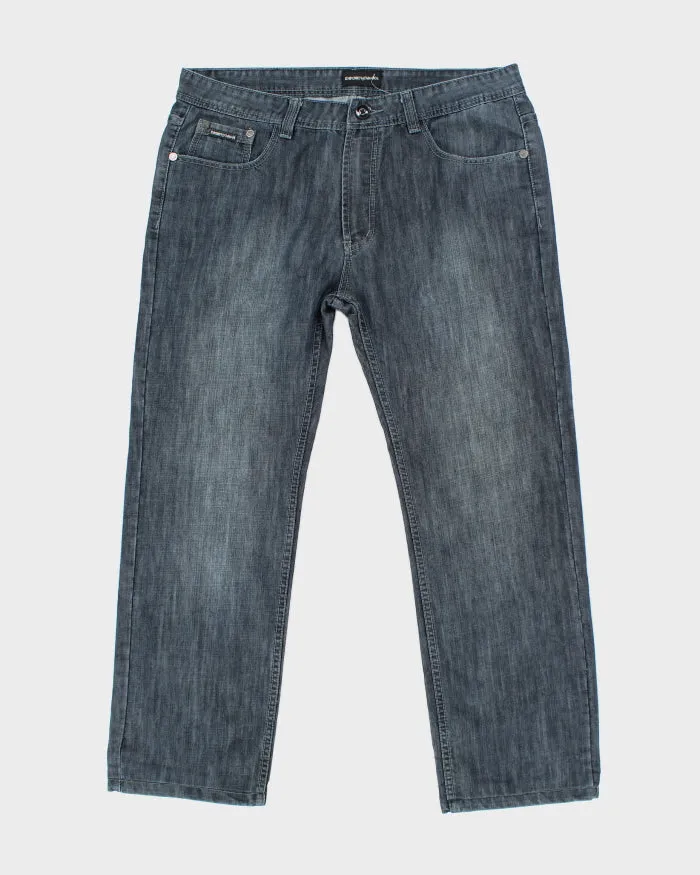 Vintage Y2K Armani Dark Wash Relaxed Fit Jeans - W36 L29 sold by Rokit