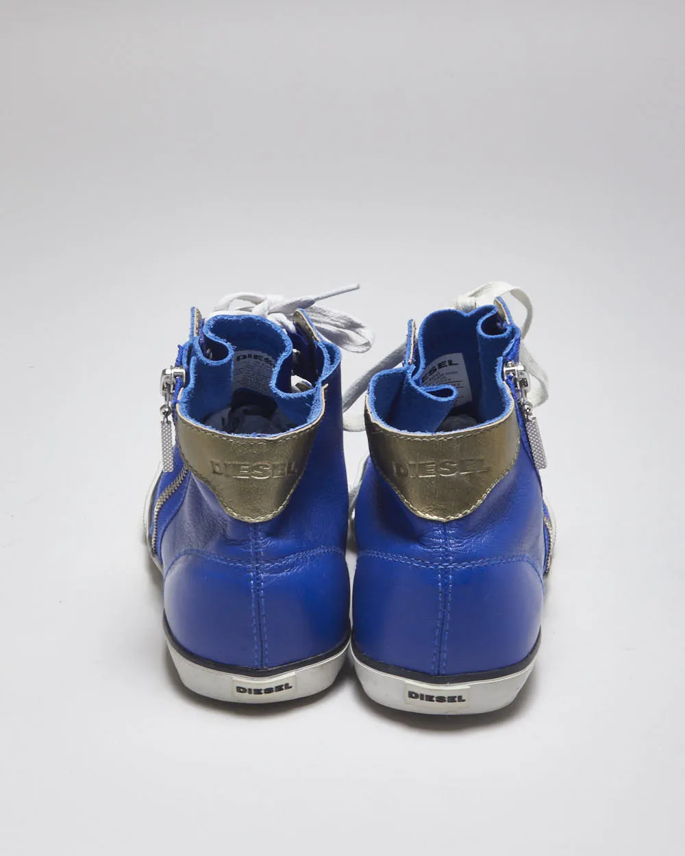 Diesel Blue Leather Trainers - UK 5 sold by Rokit product image thumbnail 4