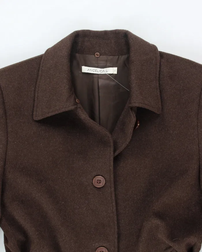 Vintage 90's Angelica L Lightweight Cashmere Blend Long Coat - M sold by Rokit product image thumbnail 3