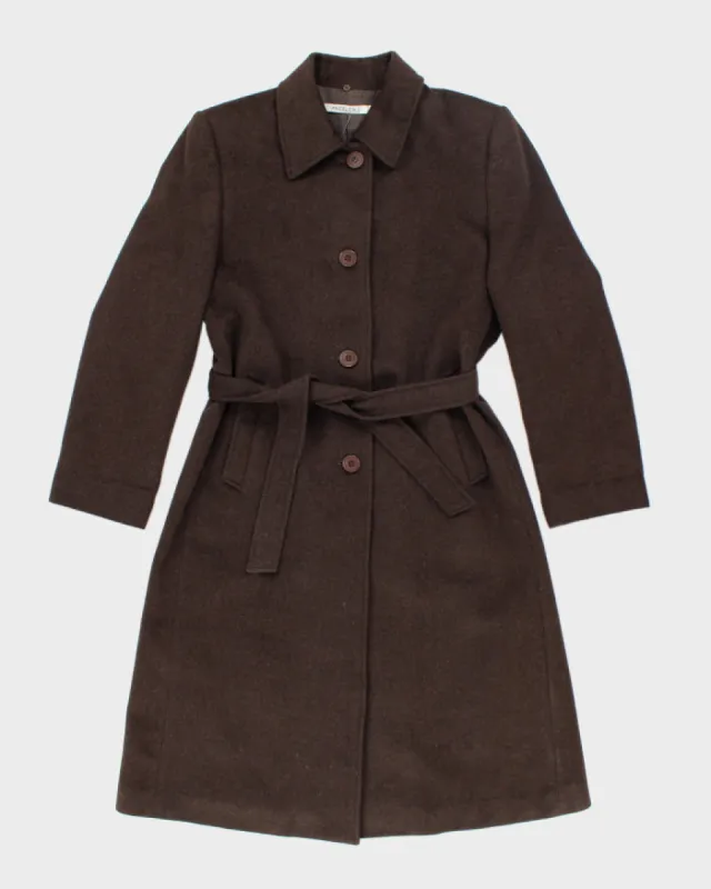 Vintage 90's Angelica L Lightweight Cashmere Blend Long Coat - M made by Rokit