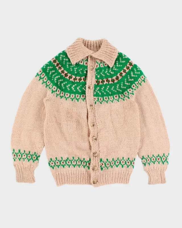 Vintage 90's Handmade Button Up Cardigan - L sold by Rokit