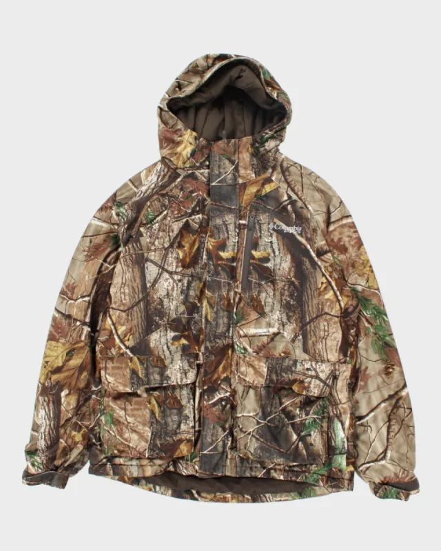 Vintage 2000's Columbia Hooded Heavyweight Camouflage Puffer Jacket - L sold by Rokit