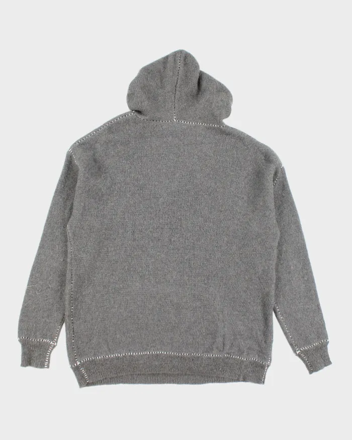 Onitsuka Tiger Grey Wool & Mohair Blend Hooded Jumper- M sold by Rokit product image thumbnail 2