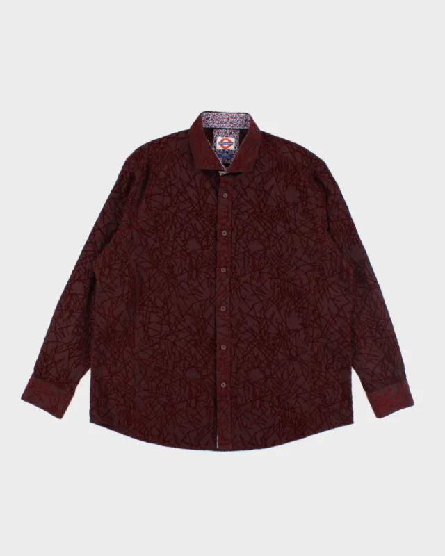 Vintage Jermyn & Bond Oversized Patterned Button Up Shirt - XL made by Rokit