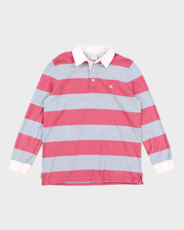 Brooks Brothers Striped Long Sleeve Polo Shirt - M sold by Rokit