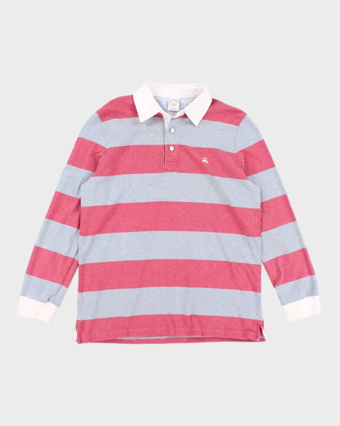 Brooks Brothers Striped Long Sleeve Polo Shirt - M sold by Rokit