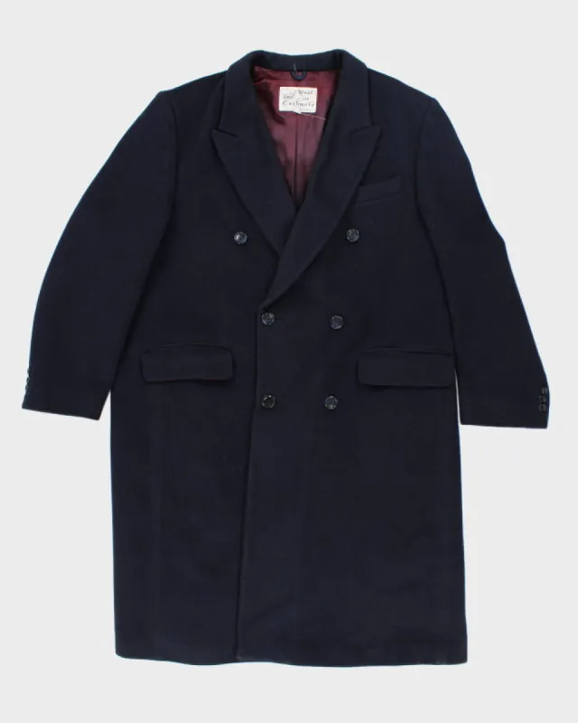 Vintage 80's Cashmere & Wool Blend Heavyweight Overcoat - XL sold by Rokit