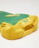 Y2k 00s Budweiser Green & Yellow Baseball Cap sold by Rokit