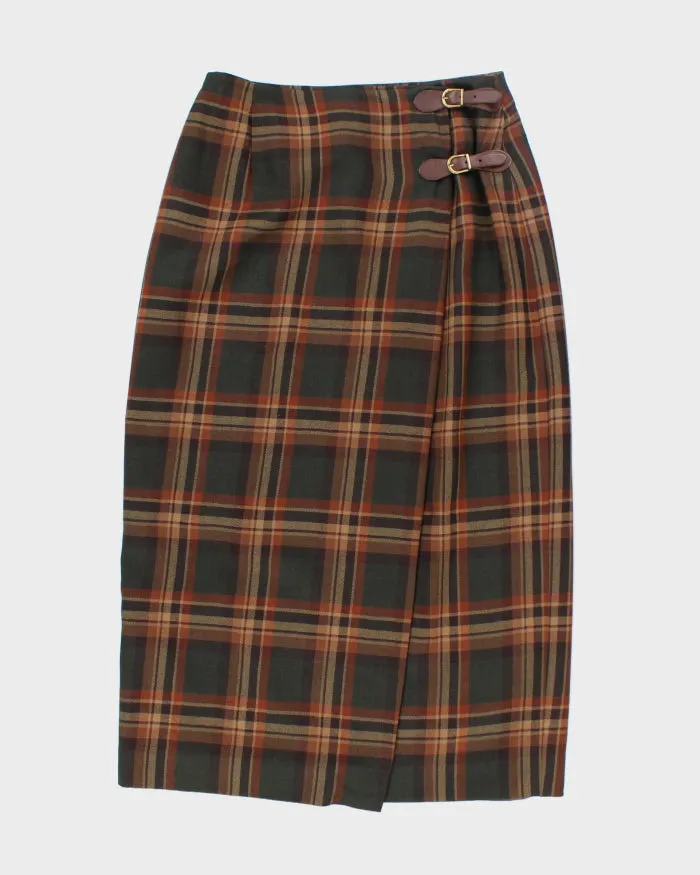 Vintage Ralph Lauren Wool Check Skirt - S sold by Rokit