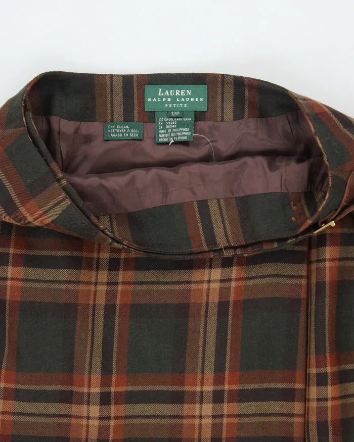 Vintage Ralph Lauren Wool Check Skirt - S sold by Rokit product image thumbnail 4