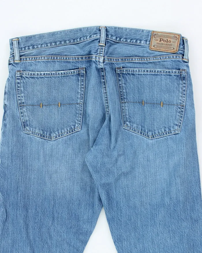 Vintage Y2K Polo Ralph Lauren Medium Wash Relaxed Fit Jeans - W36 L31 sold by Rokit product image thumbnail 4