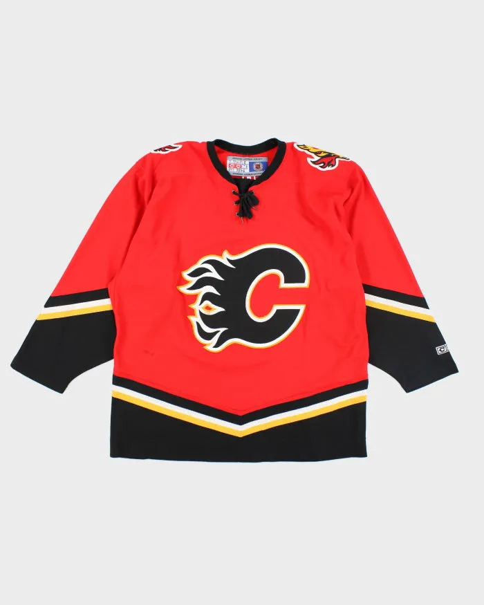 Vintage 2000's CCM Calgary Flames NHL Jersey - L sold by Rokit