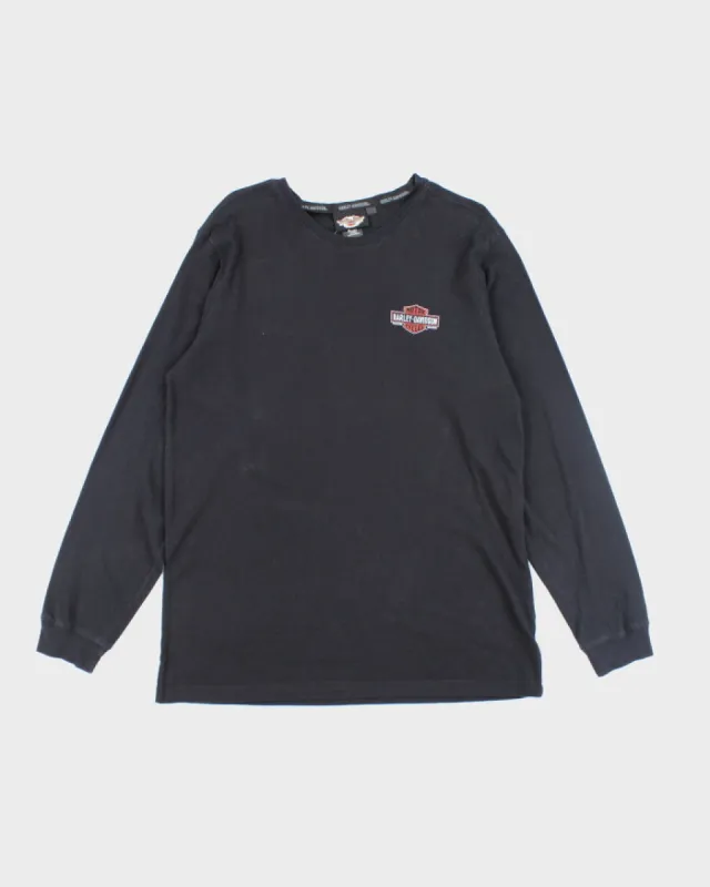 Harley Davidson Black Long Sleeve T-shirt - L sold by Rokit