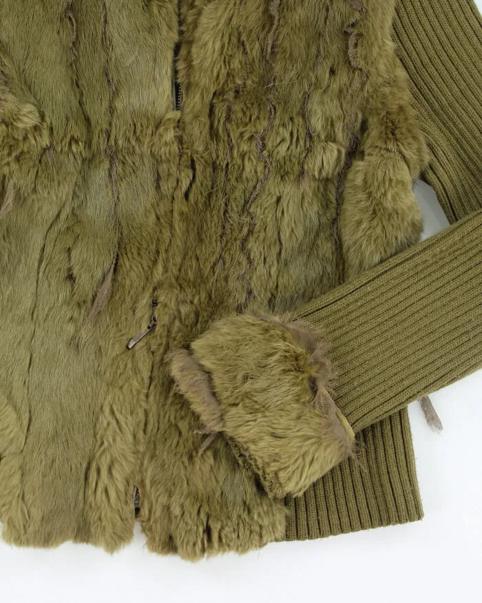 Y2k 00s MaxMara Faux Fur Knit Zip-up Jacket - S sold by Rokit product image thumbnail 4