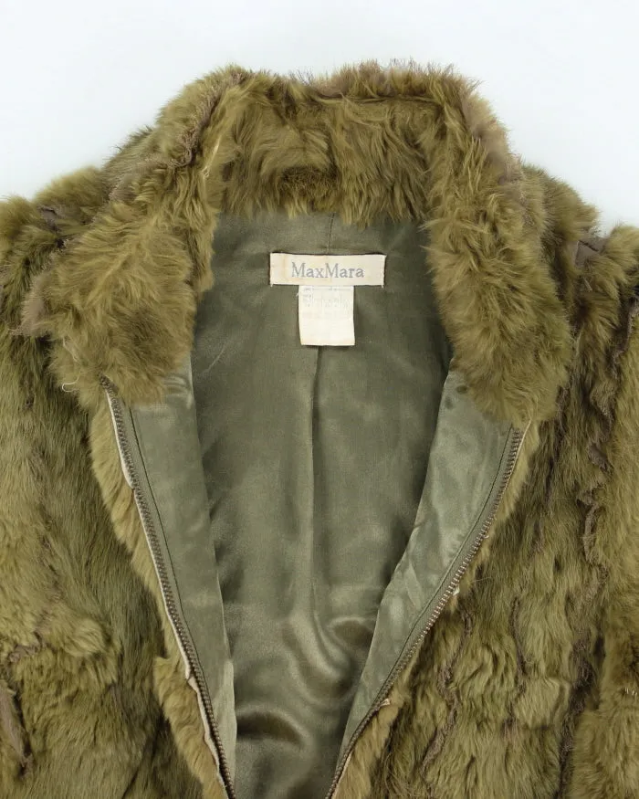 Y2k 00s MaxMara Faux Fur Knit Zip-up Jacket - S sold by Rokit product image thumbnail 3