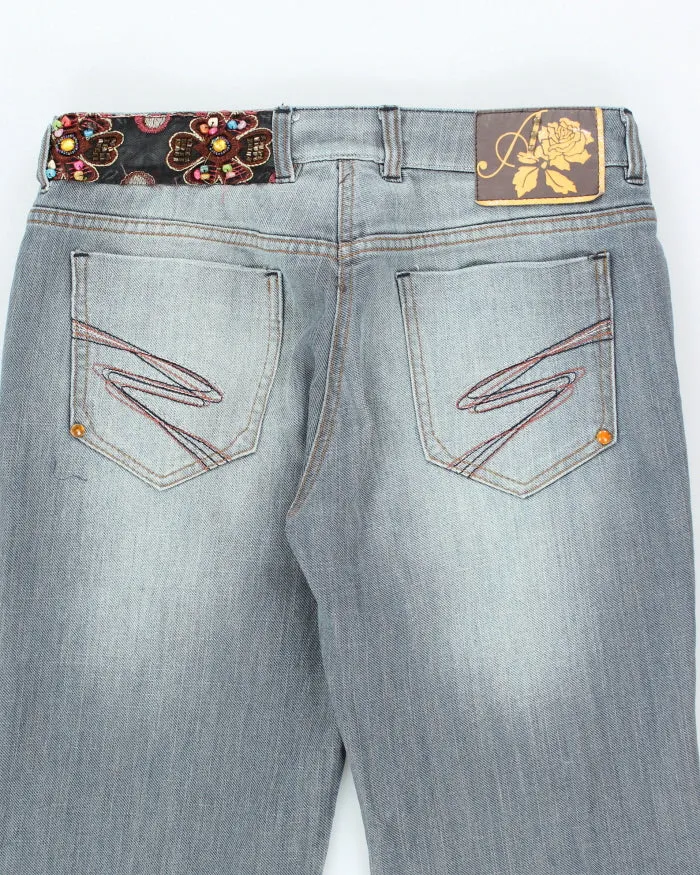 Y2k 00s Nkd Beaded Embroidered Jeans - W32 L32 sold by Rokit product image thumbnail 4
