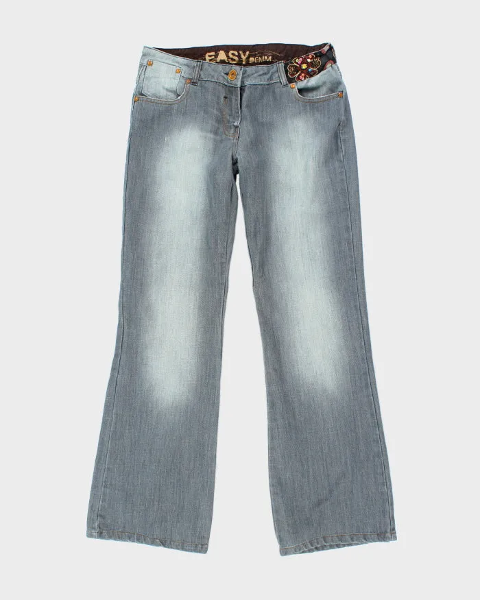 Y2k 00s Nkd Beaded Embroidered Jeans - W32 L32 sold by Rokit