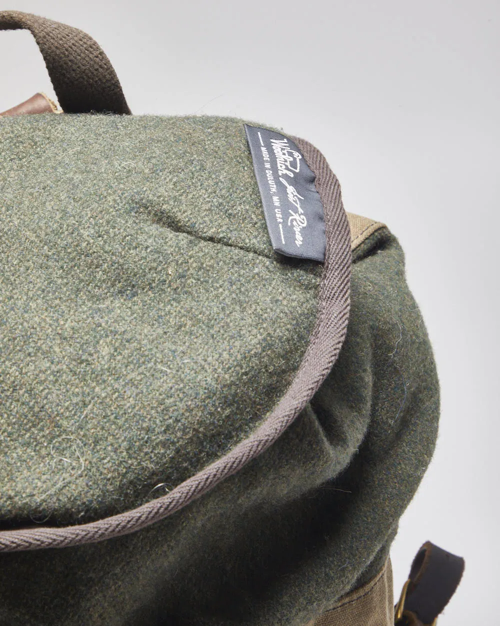 Woolrich x Frost River Wool & Canvas Rucksack sold by Rokit product image thumbnail 4