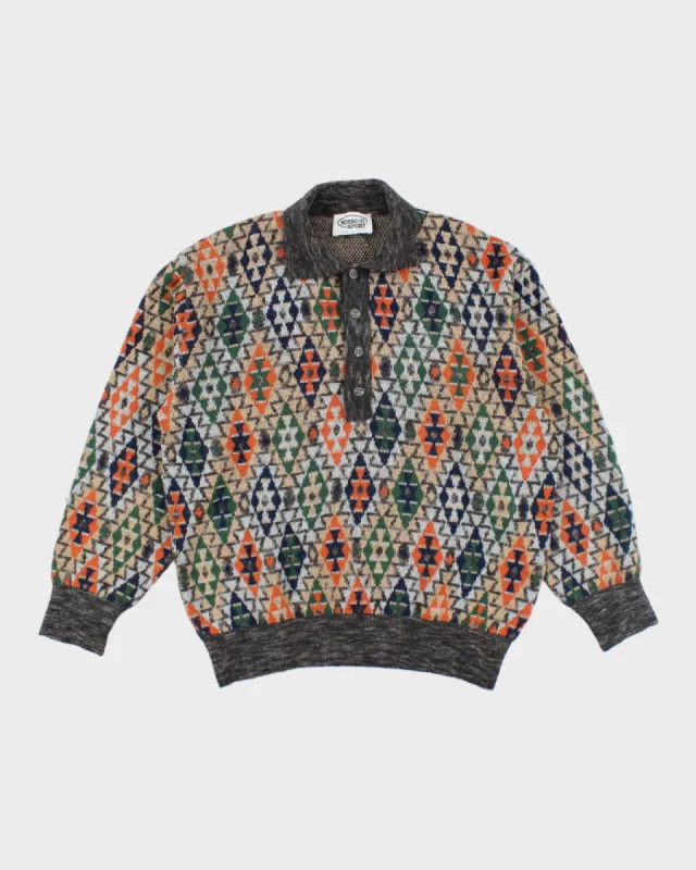 Vintage Y2K Missoni Patterned Long Sleeve Button Up Knit - L sold by Rokit