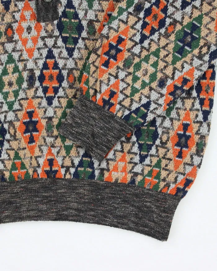 Vintage Y2K Missoni Patterned Long Sleeve Button Up Knit - L sold by Rokit product image thumbnail 4