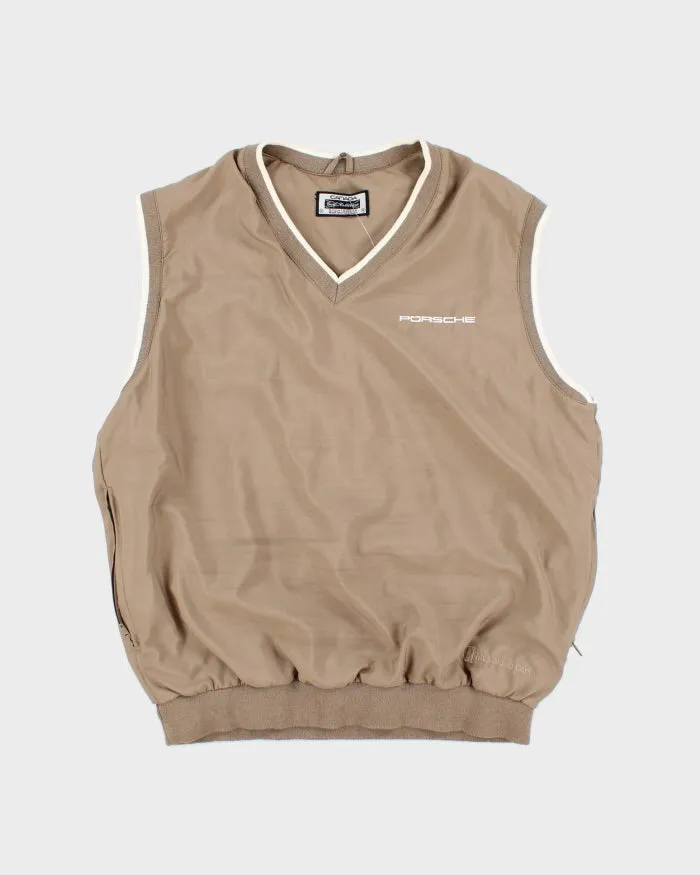 Vintage 90's Porsche Pullover Sleeveless Windbreaker - M sold by Rokit