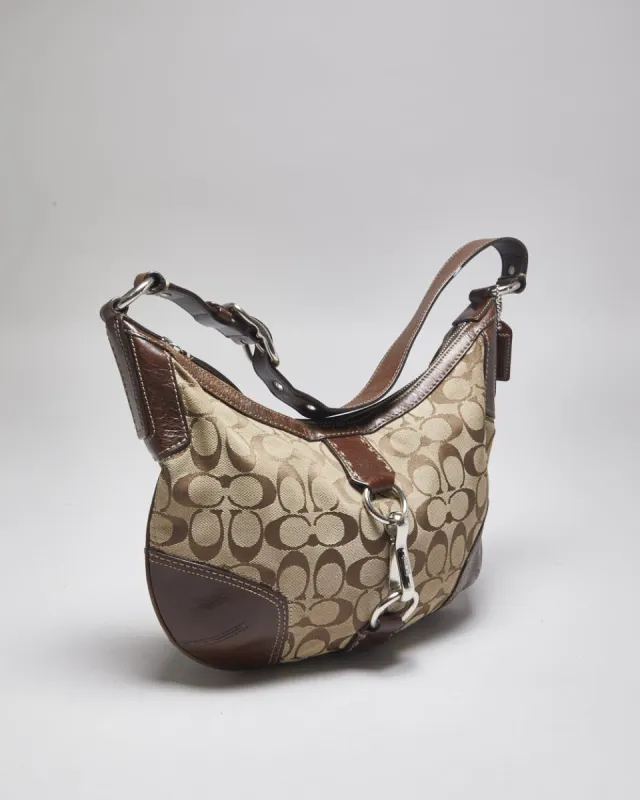 Coach Monogram Hobo Hamptons Bag sold by Rokit