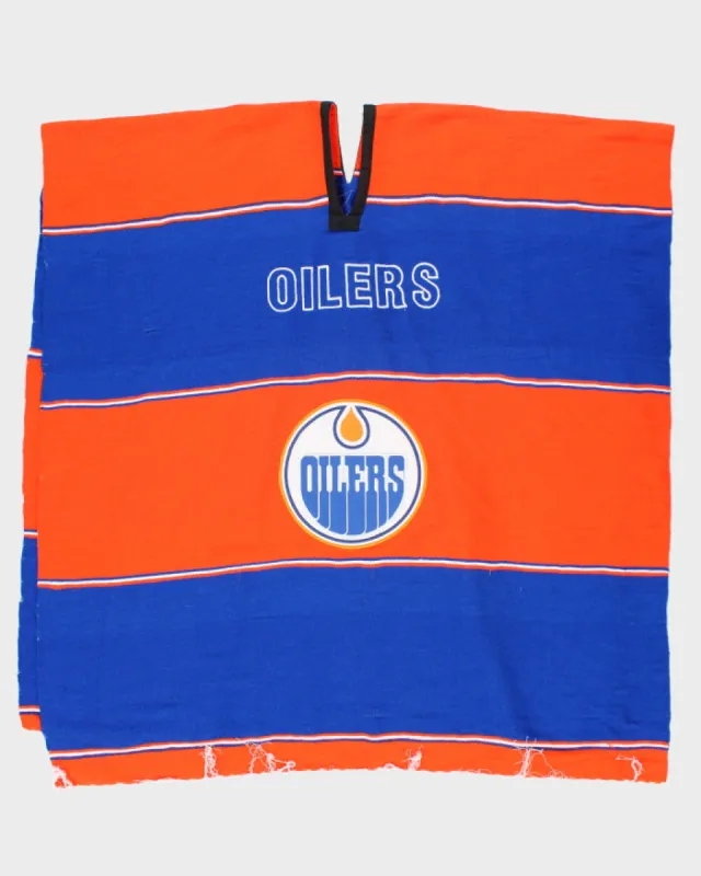 Vintage 90's Edmonton Oilers NHL Sleeveless Poncho - OS sold by Rokit
