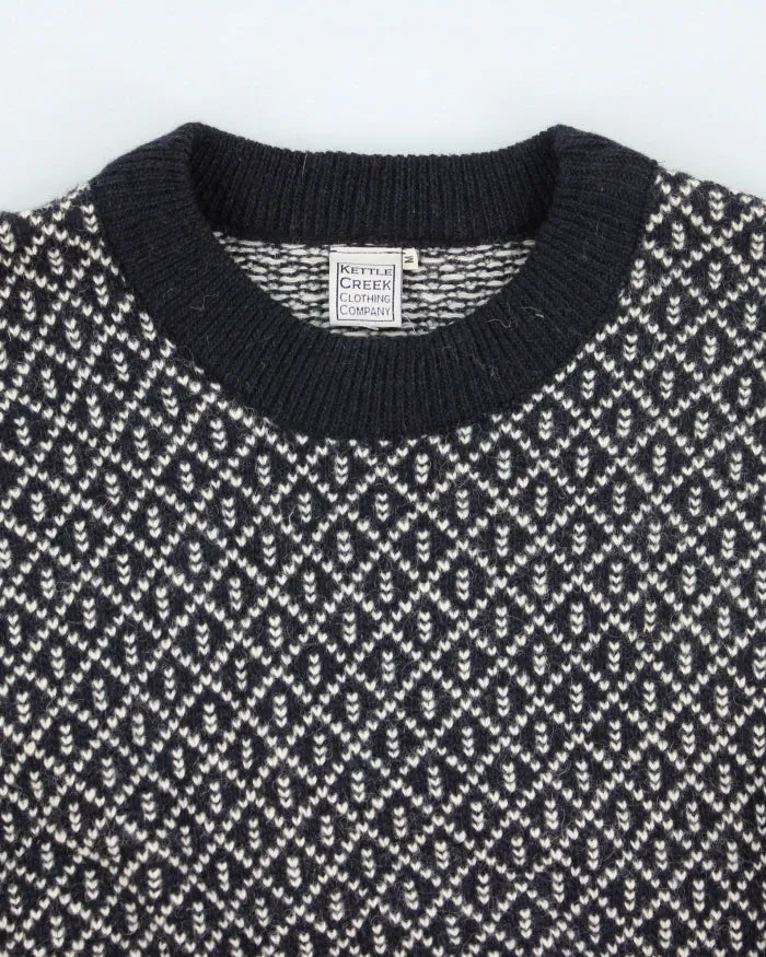 Vintage Kettle Creek Wool Blend Chunky Knit Jumper - M sold by Rokit product image thumbnail 3
