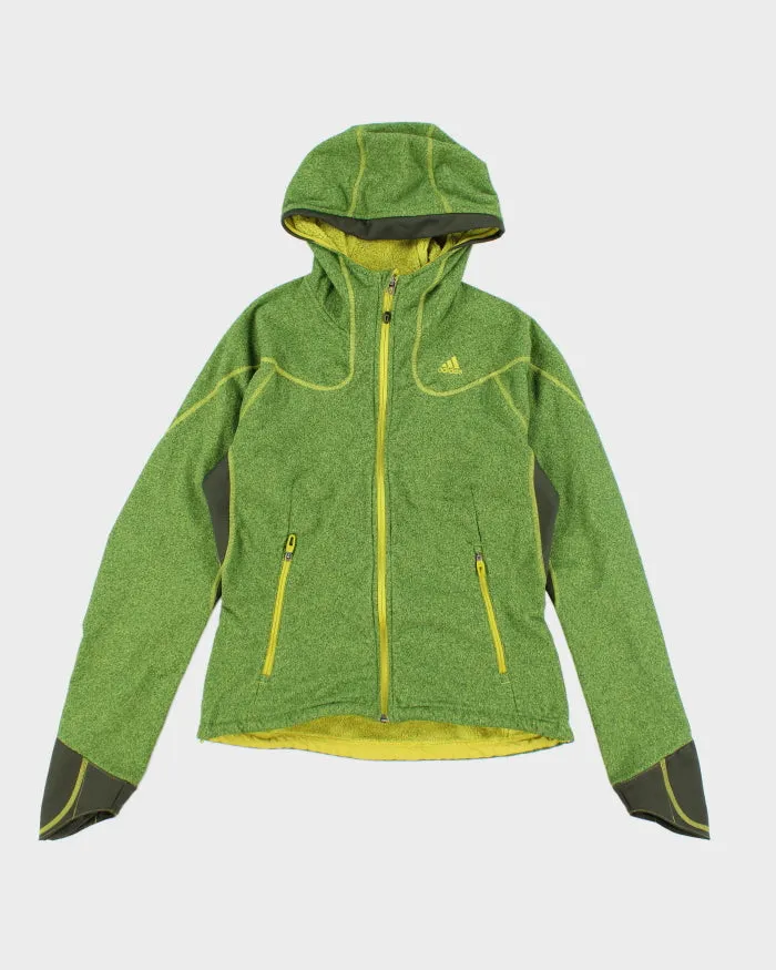 Adidas Green Hooded Lined Fleece - M sold by Rokit