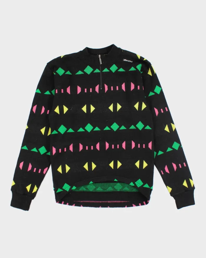 Vintage Santini Quarter-zip Wool Blend - M sold by Rokit