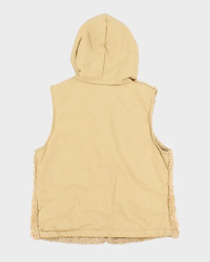 Vintage Le Chateau Faux Hooded Gilet - M sold by Rokit product image thumbnail 2