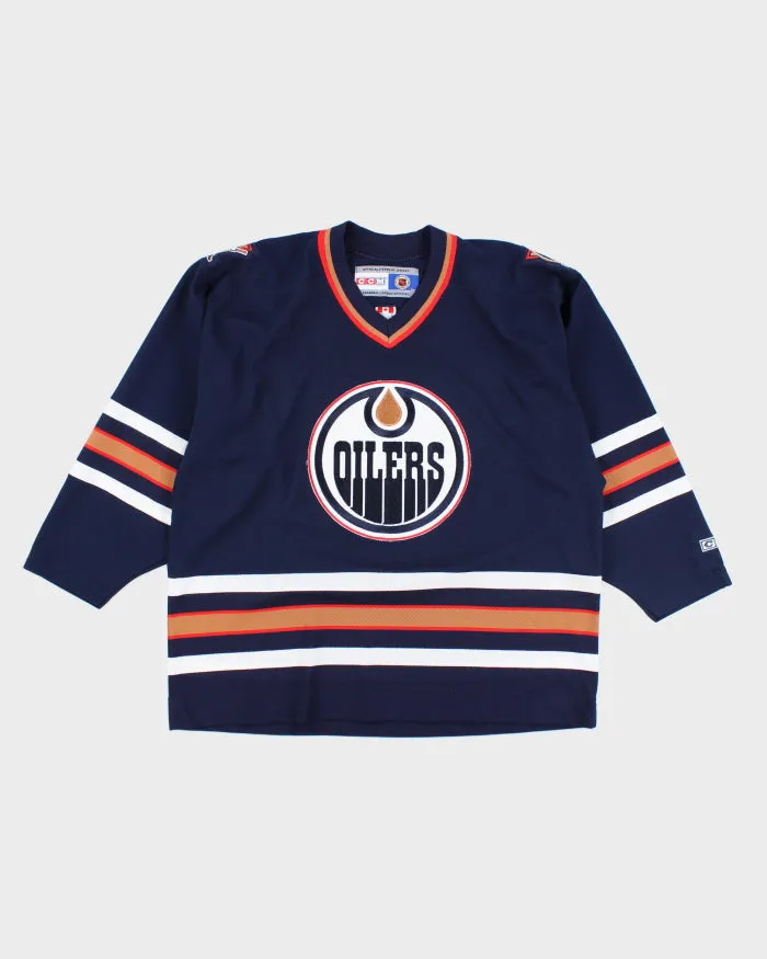 Vintage CCM Edmonton Oilers Oversized NHL Hockey Jersey - XL sold by Rokit