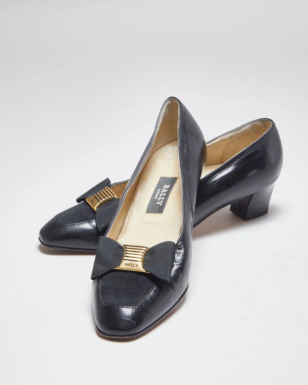 Bally Leather Heeled Loafers- UK5 sold by Rokit product image thumbnail 5