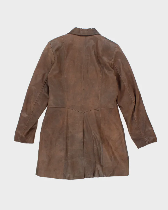 Vintage Alain De France Brown Leather Jacket - S sold by Rokit product image thumbnail 2