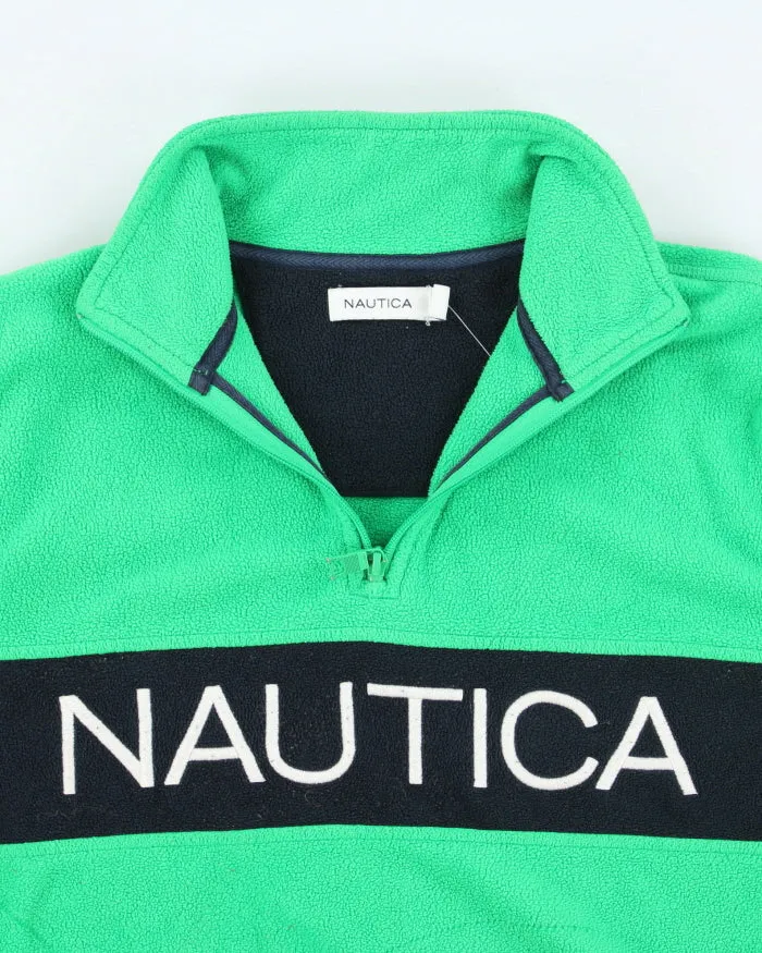 Vintage Nautica Two Tone Half Button Fleece - S sold by Rokit product image thumbnail 3