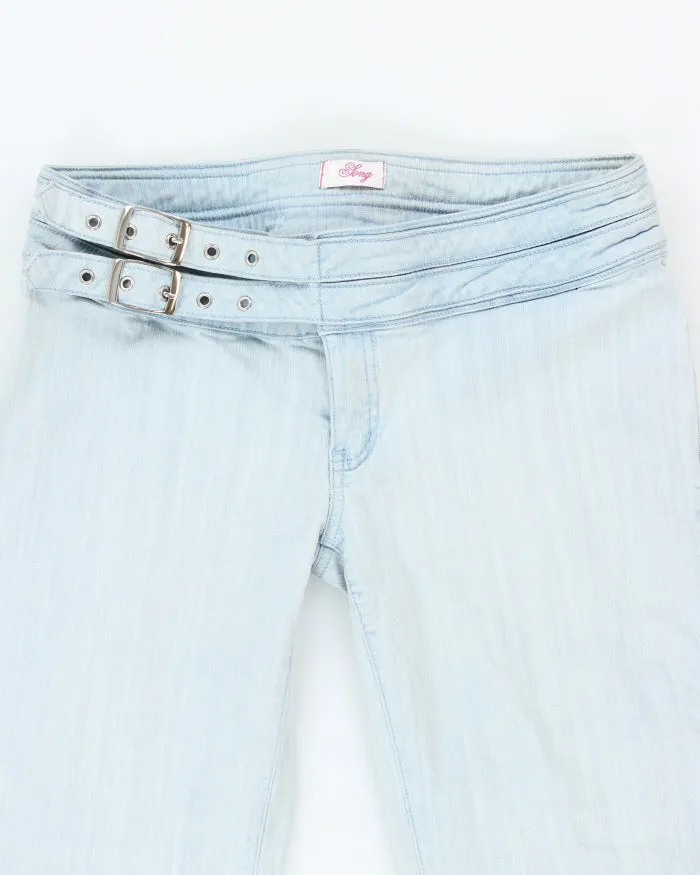 Y2k 00s Light Wash Buckle Bootcut Jeans - W32 L33 sold by Rokit product image thumbnail 3