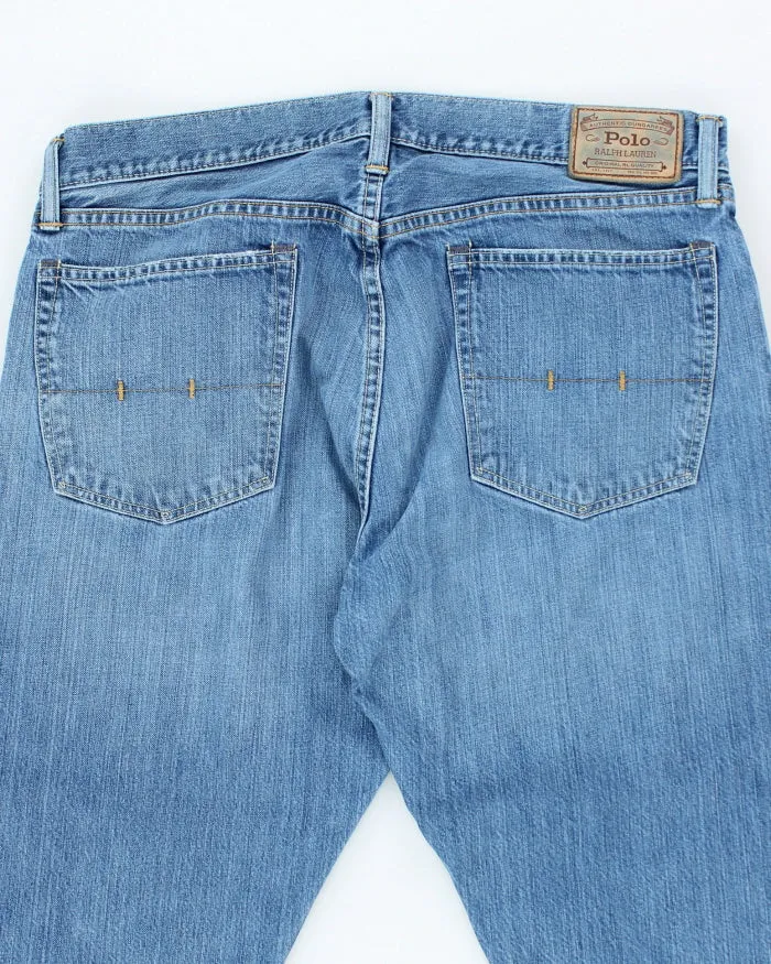 Vintage Y2K Polo Ralph Lauren Medium Wash Relaxed Fit Jeans - W36 L30 sold by Rokit product image thumbnail 4
