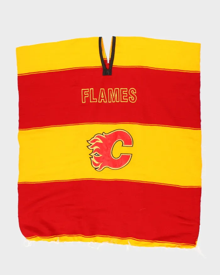 Vintage 90's Calgary Flames NHL Sleeveless Poncho - OS sold by Rokit