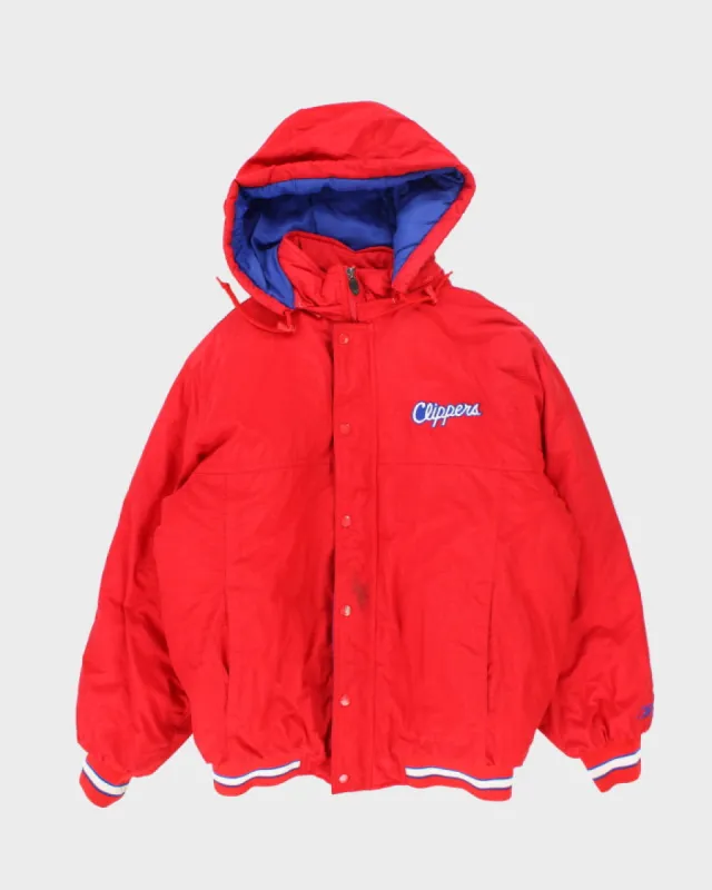 Vintage 90's Reebok LA Clippers NBA Hooded Jacket - M sold by Rokit