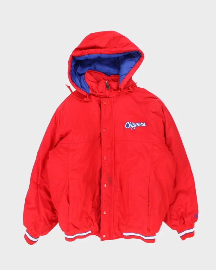 Vintage 90's Reebok LA Clippers NBA Hooded Jacket - M sold by Rokit