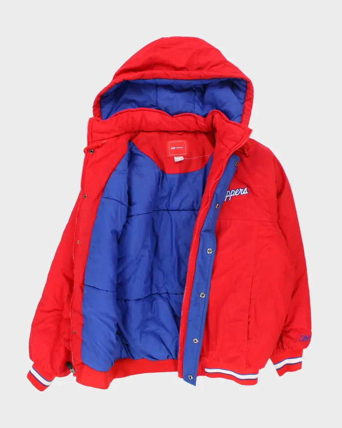 Vintage 90's Reebok LA Clippers NBA Hooded Jacket - M sold by Rokit product image thumbnail 5