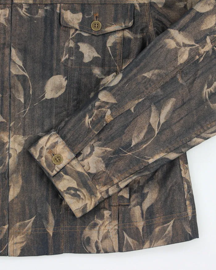 Vintage Women's Y2K Chico's Zip Up Patterned Harrington Jacket - XS sold by Rokit product image thumbnail 4